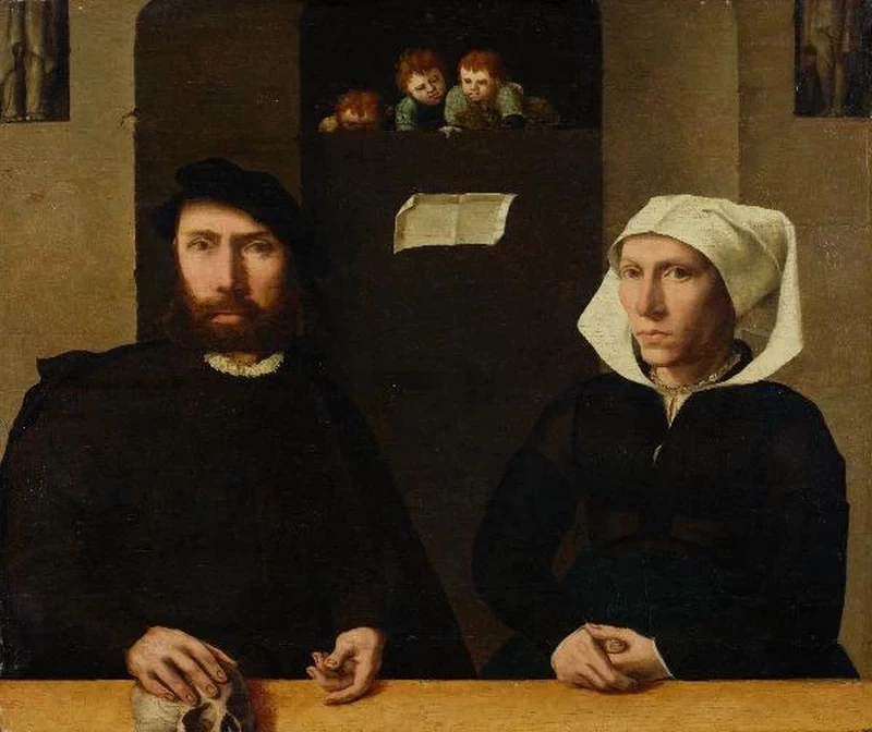 Autoritratto con sua moglie e i loro figli - Kunsthaus Zurigo